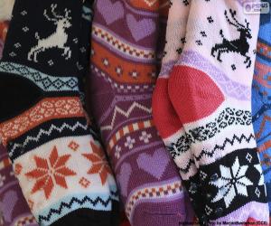 Puzzle Χειμερινές κάλτσες